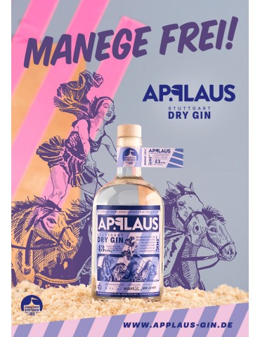 APPLAUS DRY GIN ORIGINAL 43% vol 0,5l Flasche