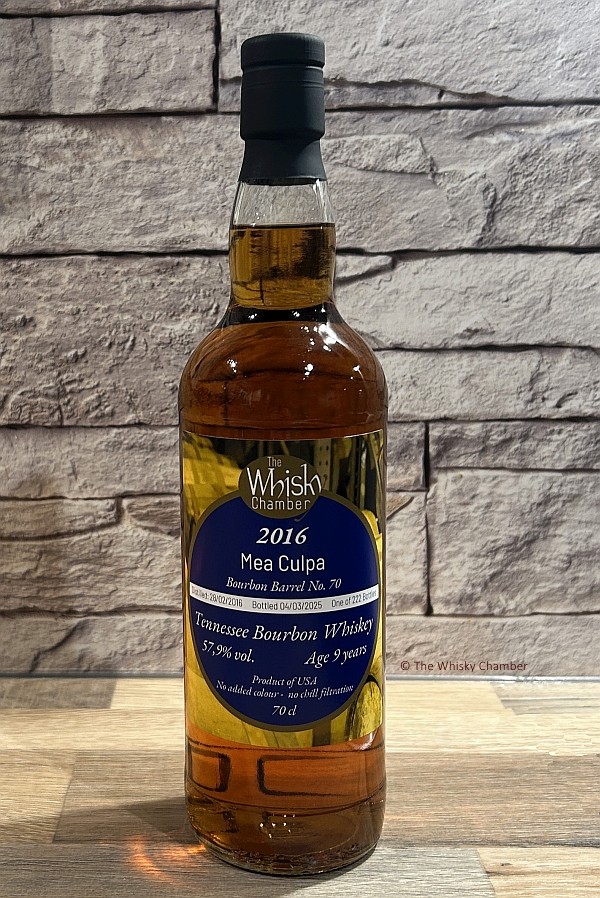 Mea Culpa - Tennessee Bourbon USA (TWC) 2016, 9 Jahre, 57,9%vol, 0,7l Flasche