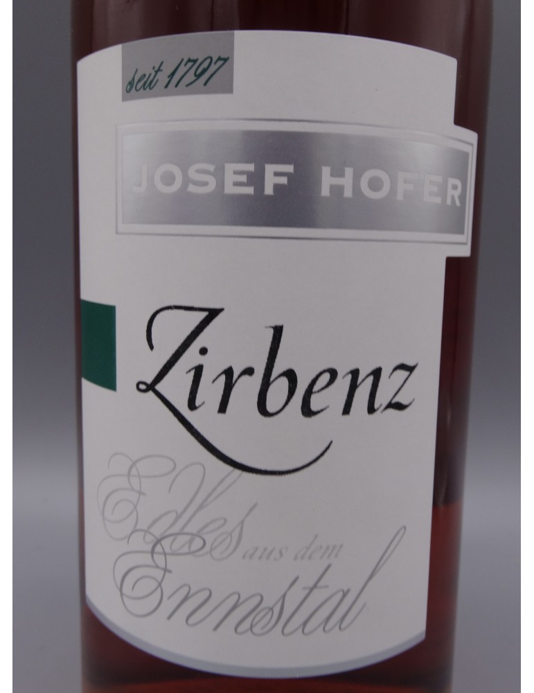Zirbenz Zirbenschnaps von Josef Hofer - Edles aus den Ennstal - seit 1797 - Österreich / Steiermark 0,7l Flasche - 35% vol