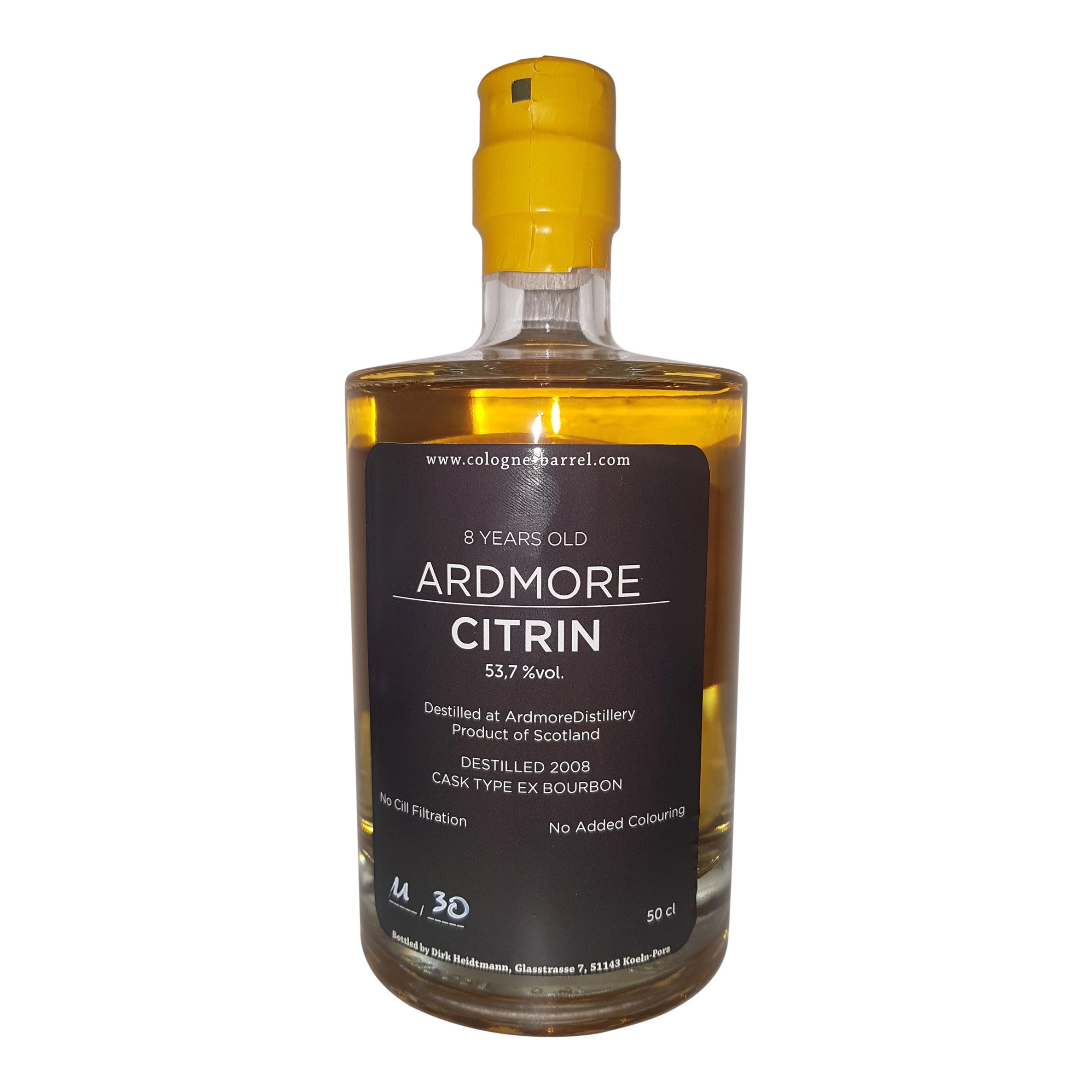 Ardmore CITRIN 8 Years (53,7% vol)  - Highland - inkl. 1 Nosing Glas gratis