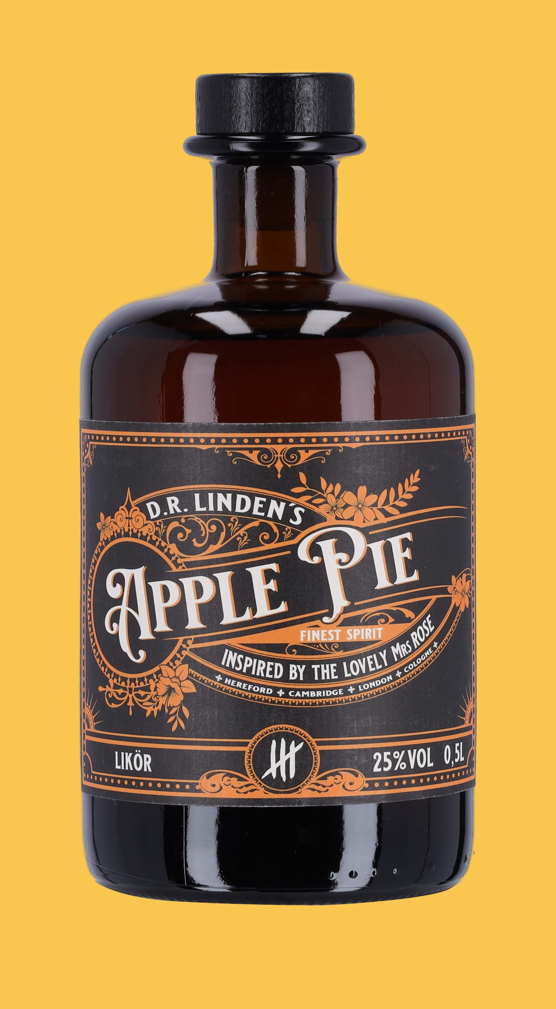 D.R. LINDENS APPLE PIE 0,5l Flasche 25% vol